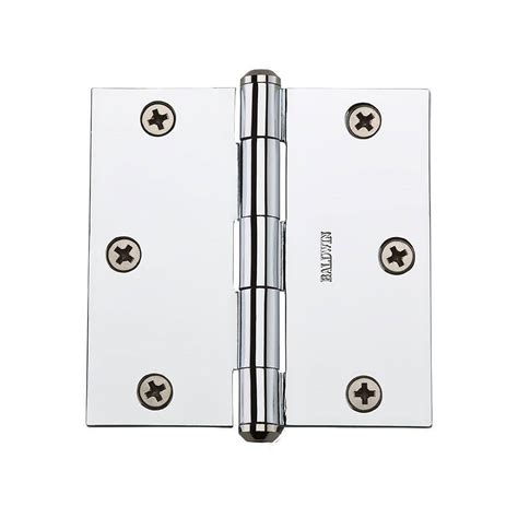 Schlage 3.5 in. Satin Nickel Square Hinges (3-Pack)-677584 - The Home Depot