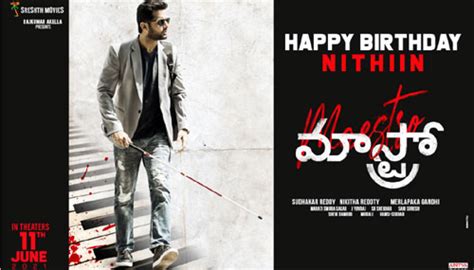 Nithin Maestro First look released as Birthday special – Telugu Nestam