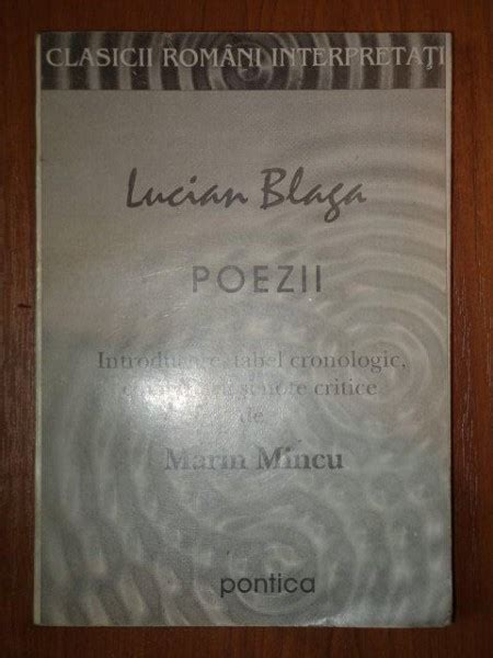 POEZII de LUCIAN BLAGA , 1995