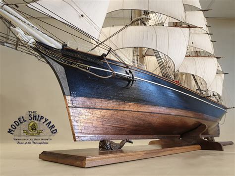 Cutty Sark Wooden Scale Model Ship Bow View | The Model Shipyard