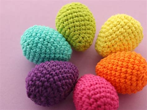 Crochet Easter Eggs in Cotton Yarn | My Poppet Makes