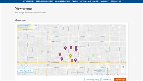 Srp Power Outage Map Mesa - Coriss Cherilynn