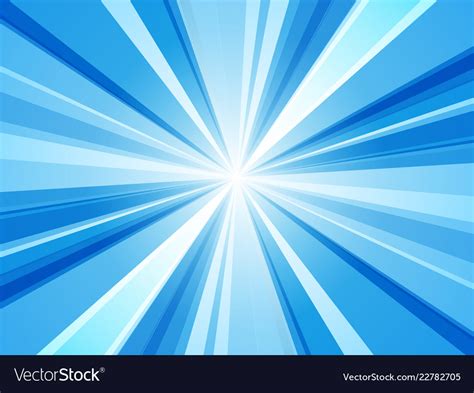 Blue abstract rays wallpaper Royalty Free Vector Image