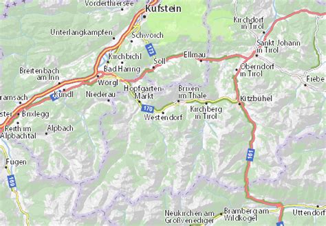 MICHELIN Westendorf map - ViaMichelin