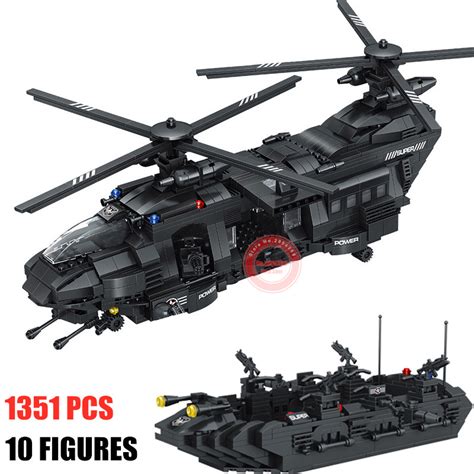 AliExpress Finds: SWAT Helicopter and Boat with Minifigures Preview