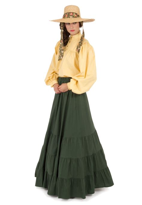 Pioneer Blouse and Skirt | Pioneer dress, Pioneer clothing, Saloon dress