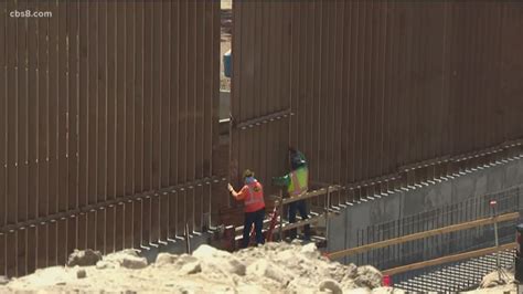 14 miles of border wall replaced along Mexico-San Diego border | cbs8.com