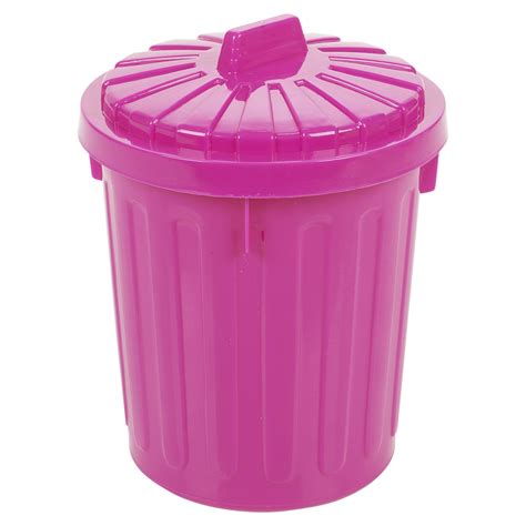 Small Plastic Colorful Recycle Desk Tidy Rubbish Waste Bin With Lockable Lid | eBay