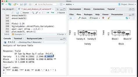 Advanced Statistics and Experimental design Day 2 - YouTube