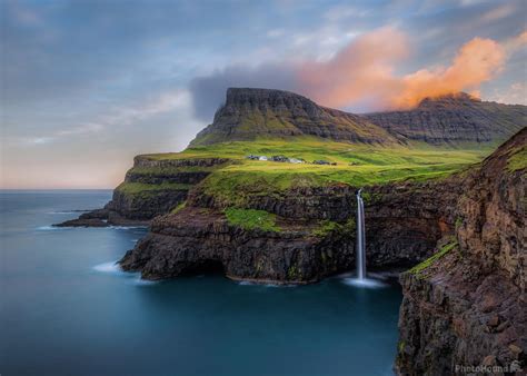 Múlafossur Waterfall photo spot, Faroe Islands