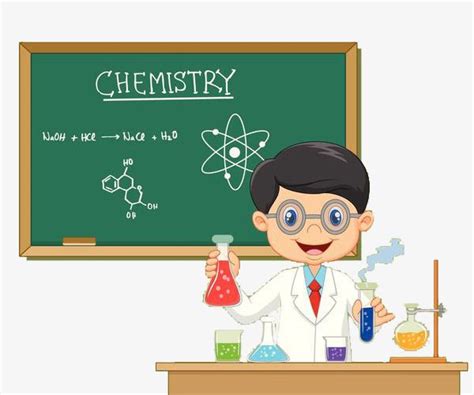 Chemistry Experiment PNG Picture, An Experiment In Chemistry Class, Cartoon Hand Drawing ...