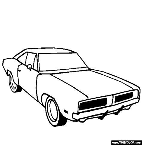 Dodge Challenger Coloring Pages - Download and Print for Free