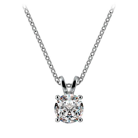 Perfect Idea: Diamond Solitaire Pendants