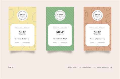 Free Vector | Packaging label template design