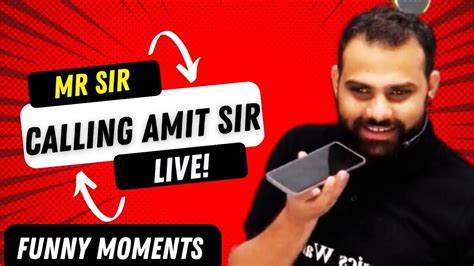 MR Sir Calling Amit Mahajan Sir In Live Class!🤣 - YouTube