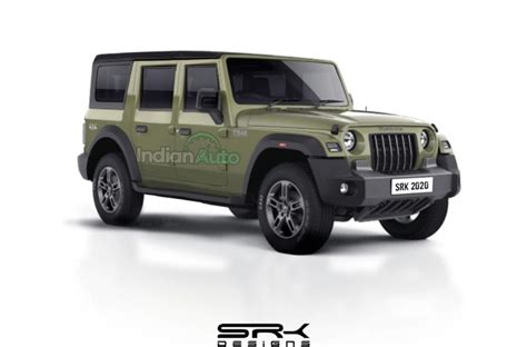 2020 Mahindra Thar Rendered In Its 5-Door (Long Wheelbase) Avatar