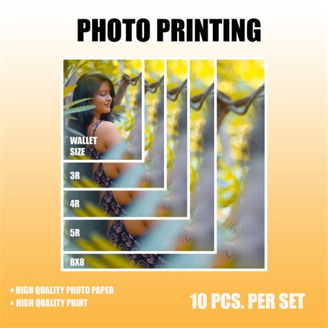 Photo printing 10pcs. per Set Wallet size,3R,4R,5R,A4 | Lazada PH