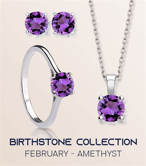 February Birthstone Set – Amethyst – Heathorns