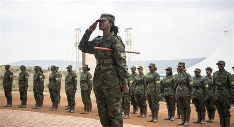 Indangamirwa 11 salutes during demonstration