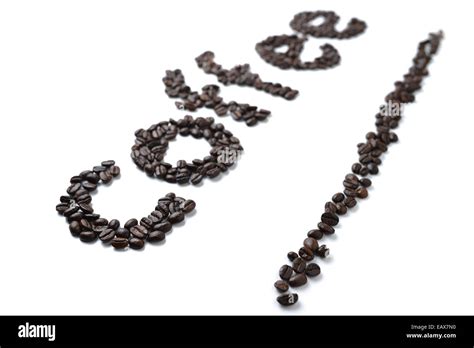 coffee word made of coffee beans Stock Photo - Alamy
