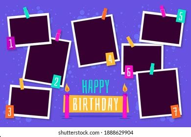 6,564 Birthday Collage Frame Images, Stock Photos & Vectors | Shutterstock