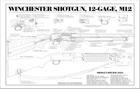 Winchester Model 1897 Schematic