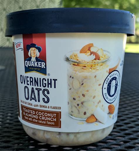 Review: Quaker Overnight Oats – Toasted Coconut & Almond Crunch - Cerealously