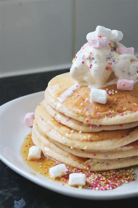 Fluffy Funfetti Pancake Stack