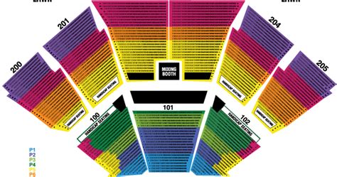 Dos Equis Pavilion Seating Chart With Seat Numbers - Chart Walls