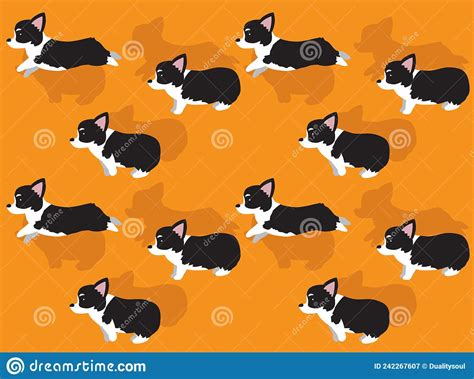 Corgi Black Silhouette Cartoon Vector | CartoonDealer.com #78991251