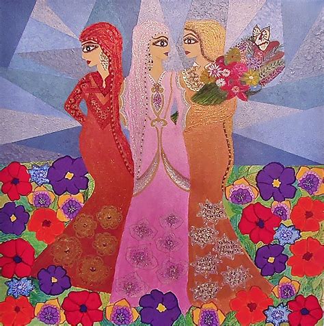 My painting: "The Three Sisters" (This is my friend who paints these) | Painting, Aurora ...