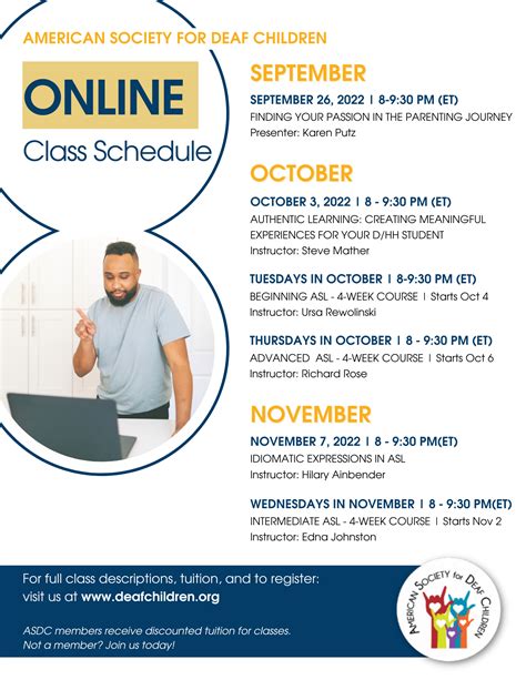 NEW ONLINE CLASSES! See the Fall Line-up for Online ASL Classes ...