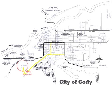 Driving Directions - Cody, WY Lodging | K3 Guest Ranch