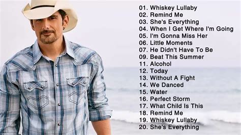 Brad Paisley Greatest Hits Playlist 2020 - Brad Paisley Best Songs Youtube - YouTube