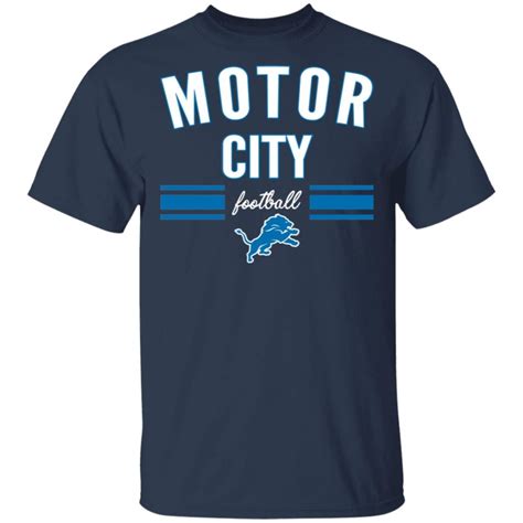 Motor City Football Shirt - Allbluetees - Online T-Shirt Store ...