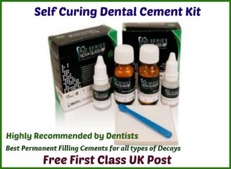 SELF CURING DENTAL CEMENT KIT,GLASS IONOMER,PERMANENT TOOTH FILLING ...