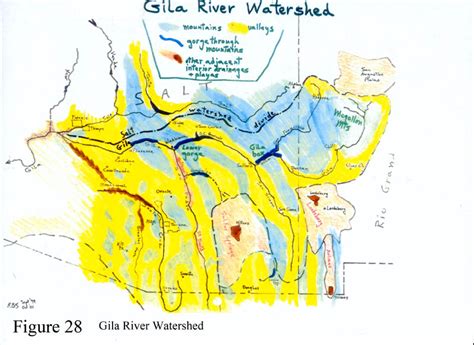 Gila River antecedent path, GEOLOGICAL HISTORY OF THE SOUTHWEST