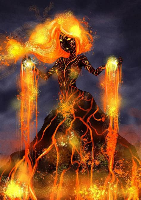 Pele the Hawaiian Goddess of Volcanoes. | Hawaiian art, Fire goddess, Goddess art