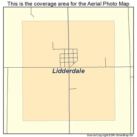 Aerial Photography Map of Lidderdale, IA Iowa