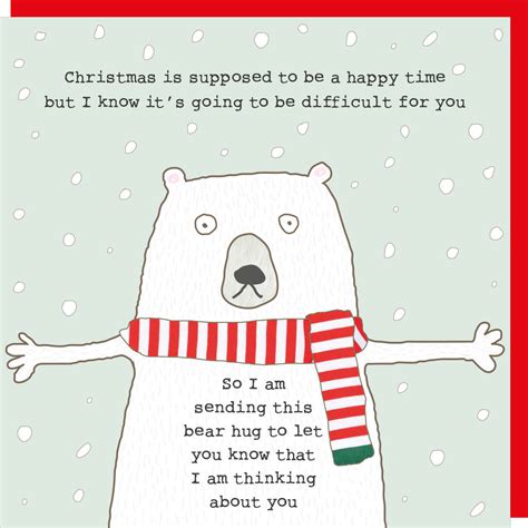 Bear Hug Christmas Card By Rosie Made A Thing