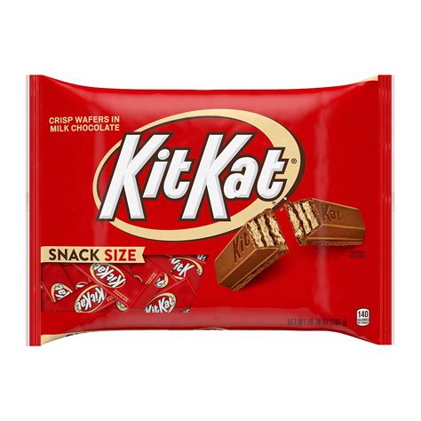 Buy KIT KAT Milk Chocolate Wafer Snack Size, Valentine's Day Candy Bag, 10.78 oz Online at ...