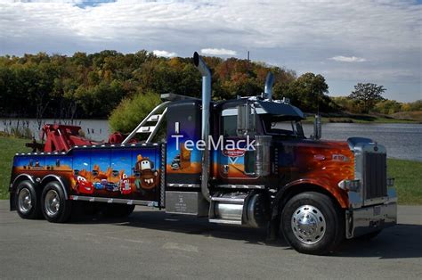 "Peterbuilt Big Rig Tow Truck "Cars" Tribute Truck" by TeeMack | Redbubble