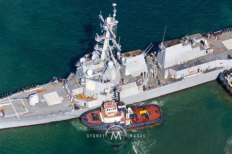 Aerial Stock Image - Arleigh Burke Class Destroyer