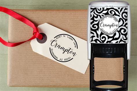 Custom Self Inking Stamp Custom monogram Stamp Address