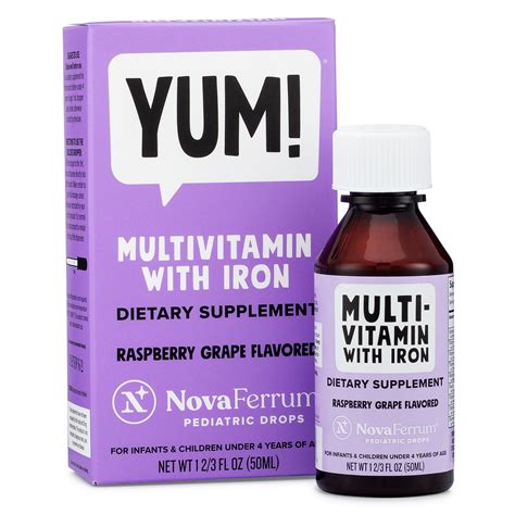 Multivitamin with Iron Pediatric Drops for Newborn Kids | NovaFerrum