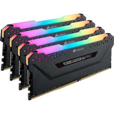 Corsair Vengeance RGB PRO Series 128 Go (4x 32 Go) DDR4 3200 MHz CL16 - Kit Quad Channel 4 ...