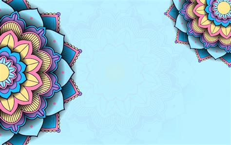 Free Vector | Background template with mandala pattern