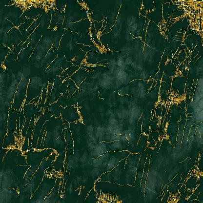 Emerald Green Marble Texture With Gold Veins Vector Background Useful To Create Surface Effect ...