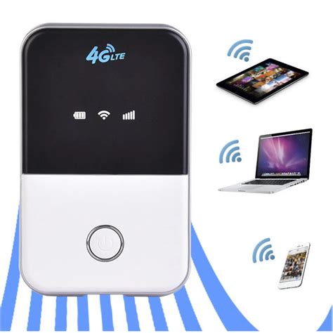 Portable 3G 4G Router LTE 4G Wireless Router Mobile Wifi Hotspot SIM Card Slot for Mobile Phone ...