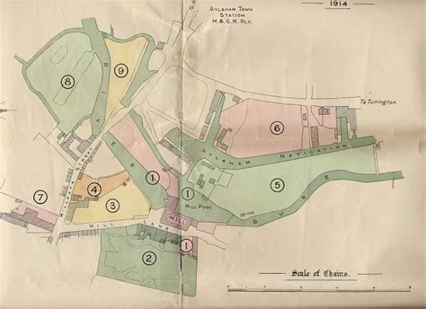 Norfolk Mills - Aylsham Staithe & Mill maps